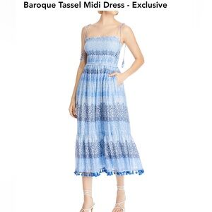 Blue midi dress
